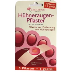 Hot Carnation Hühneraugen-Pflaster 5 + 5 gratis, 10 St