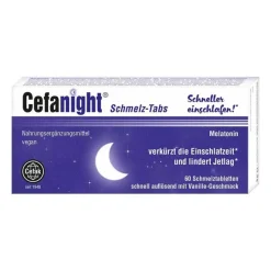 Cefanight Schmelz-Tabs, 60 St Melatonin Tabletten