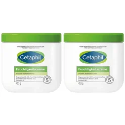 Outlet Cetaphil Feuchtigkeitscreme für trockene, empfindliche Haut, 2x456 ml