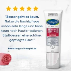 Cetaphil Pro RednessControl beruhigende Nachtpflege, 50 ml