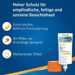 Sale Cetaphil Sun sensitive Gel-Fluid SPF 30 Sonnenschutz, 30 ml