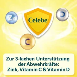 New Cetebe Abwehr plus Vitamin C + Vitamin D3 + Zink Kapseln, 30 St