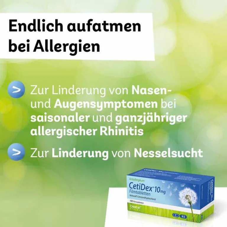 Hot 10 mg Filmtabletten, 100 St Cetirizin|Allergie Tabletten