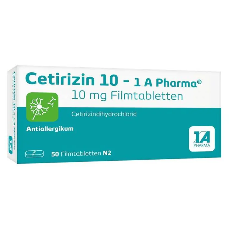 Clearance Cetirizin 10 – 1 A Pharma® Filmtabletten, 50 St Cetirizin|Allergie Tabletten