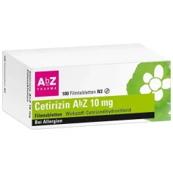 Discount Cetirizin 10 mg Filmtabletten, 100 St Allergie Medikamente|Cetirizin