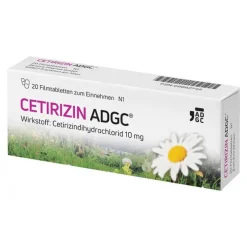 Outlet ADGC CETIRIZIN Filmtabletten, 20 St
