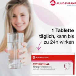 CETIRIZIN AL 10 mg Filmtabletten, 100 St