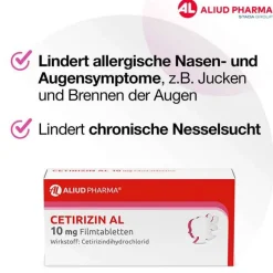 Hot Aliud Pharma CETIRIZIN AL 10 mg Filmtabletten, 50 St