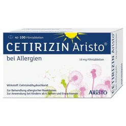 Discount Aristo Cetirizin bei Allergien 10 mg Filmtabletten, 100 St