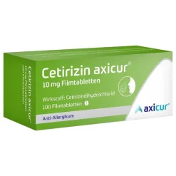 Hot axicur Cetirizin ® 10 mg Filmtabletten, 100 St