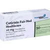 Sale Cetirizin Fair-Med Healthcare 10 mg Filmtabletten, 50 St Allergie Tabletten