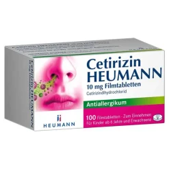 Hot Heumann Cetirizin 10 mg Filmtabletten, 100 St