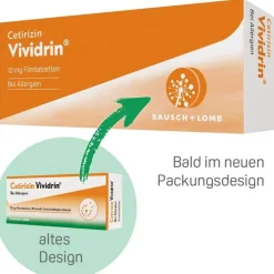 Cetirizin Vividrin® - Schnell wirksame Allergietabletten, 50 St