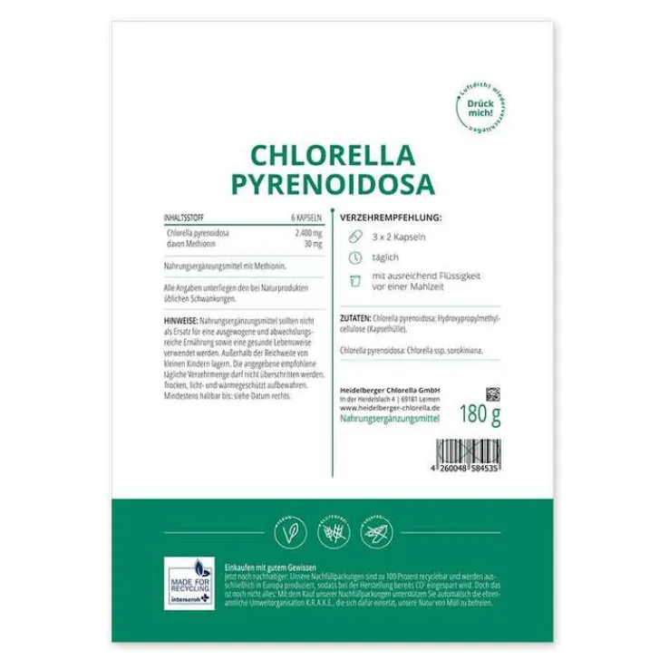 Chlorella Pyrenoidosa Kapseln, 180 g