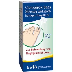 Ciclopirox beta 80 mg/g wirkstoffhaltiger Nagellack, 6.6 ml