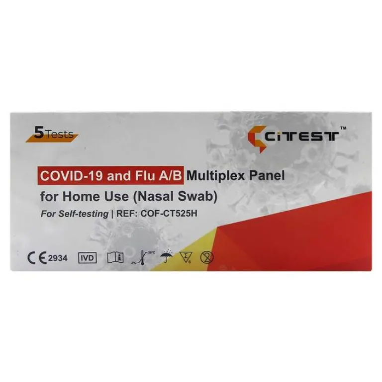 Sale 3 in 1 Selbsttest Covid-19 Antigen & Influe, 5 St Corona Schnelltest