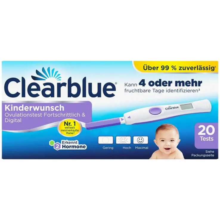 Clearblue Ovulationskit Fortschrittlich & Digital, 20 St