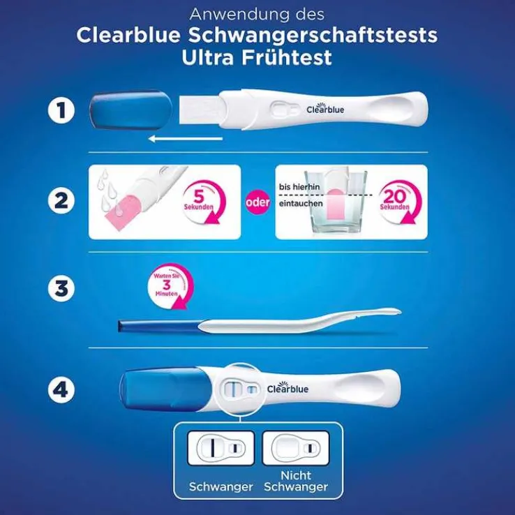 Clearblue Schwangerschaftstest frühe Erkennung, 5 St