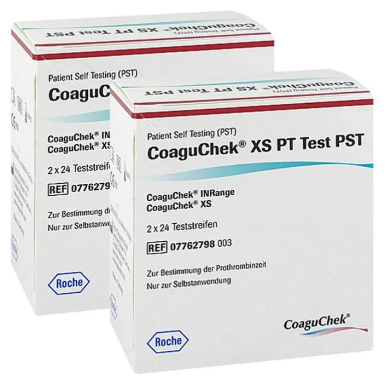 New Coaguchek XS PT Test Pst , 2x48 St