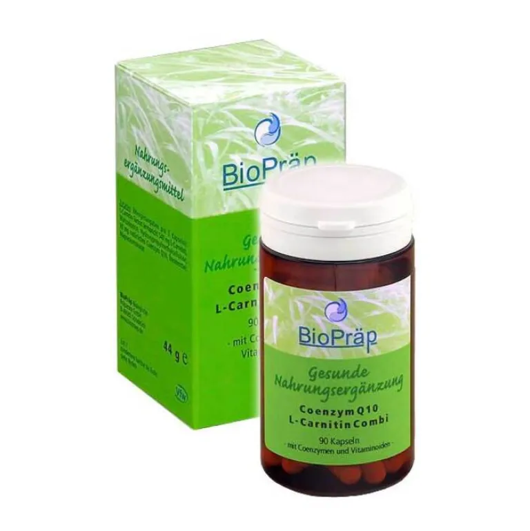 New BioPräp Coenzym Q10 L Carnitin Combi 30mg + 180mg Kapseln, 90 St