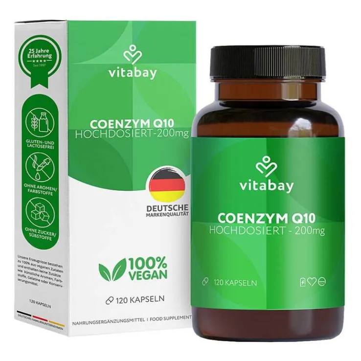Coenzym Q10 Ubichinon Komplex 200 mg vegan Kapseln, 120 St
