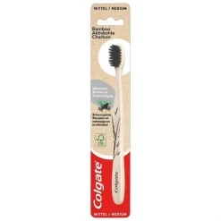 Hot Colgate Bamboo Aktivkohle Zahnbürste mittel, 1 St