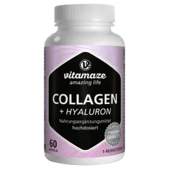 New Vitamaze Collagen 300 mg + Hyaluron 100 mg hochdosiert Kapseln , 60 St