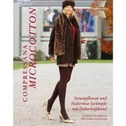 Hot Compressana Microcotton Strumpfhose BW 4 schwarz, 1 St Stütz- Und Reisestrümpfe