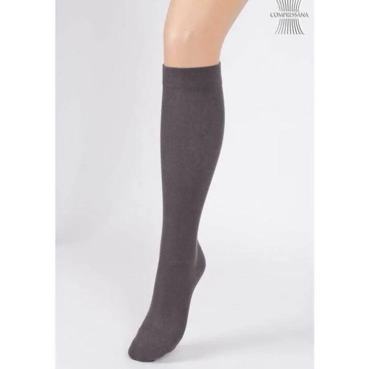 Compressana Twin Kniestrümpfe 2 graphit, 2 St