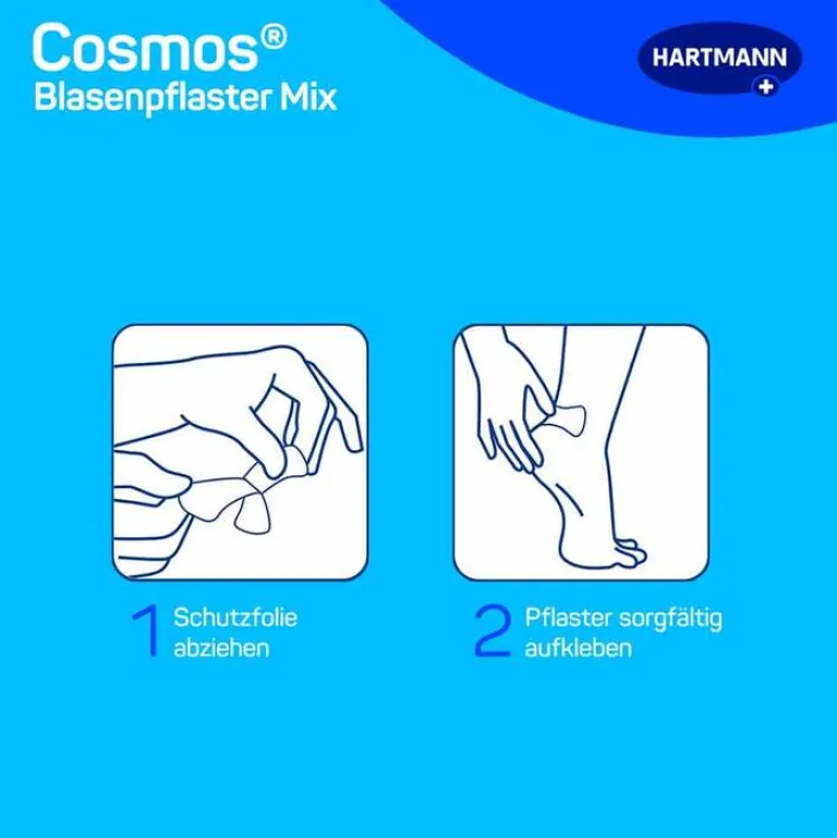 New ® Blasenpflaster Mix 3 Größen, 6 St Blasenpflaster