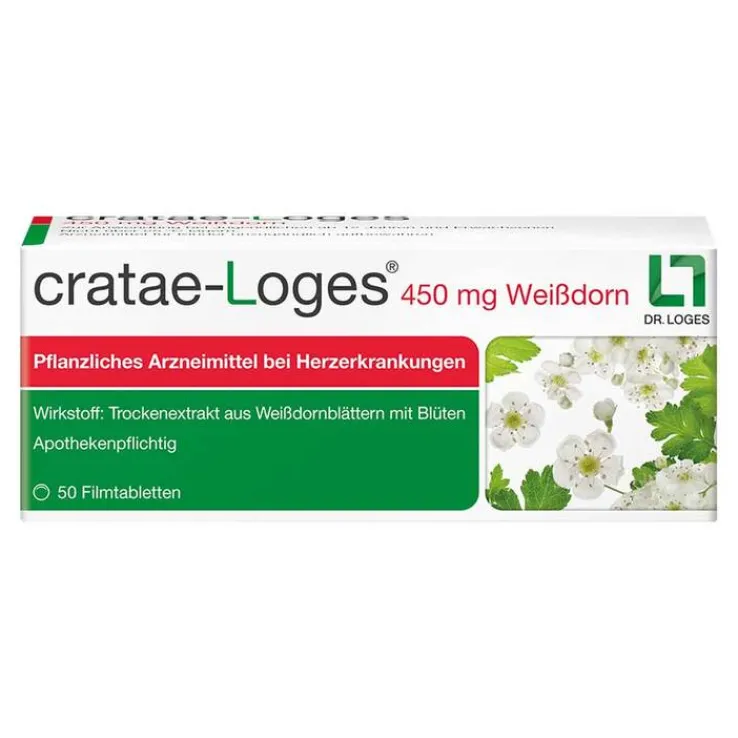 cratae-Loges 450 mg Weißdorn Filmtabletten, 50 St