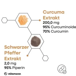 Discount Curcuma 10.000 + Piperin hochdosiert vegan Kapseln, 90 St Kurkuma Kapseln