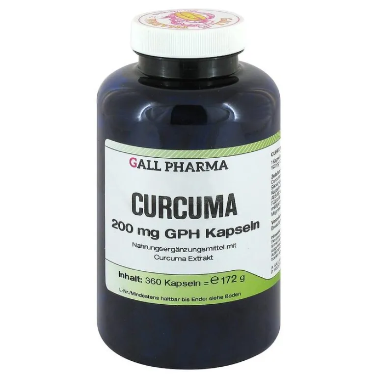 Hecht Pharma Curcuma 200 mg Kapseln, 360 St