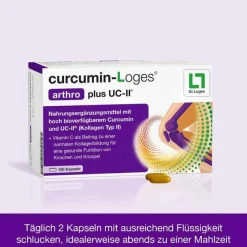 Clearance Curcumin-Loges arthro plus UC-II Kapseln, 120 St Kurkuma Kapseln