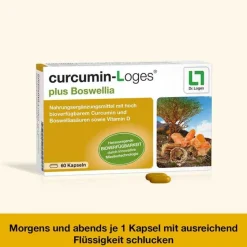 New Curcumin-Loges plus Boswellia Kapseln, 60 St Kurkuma Kapseln|Immunsystem