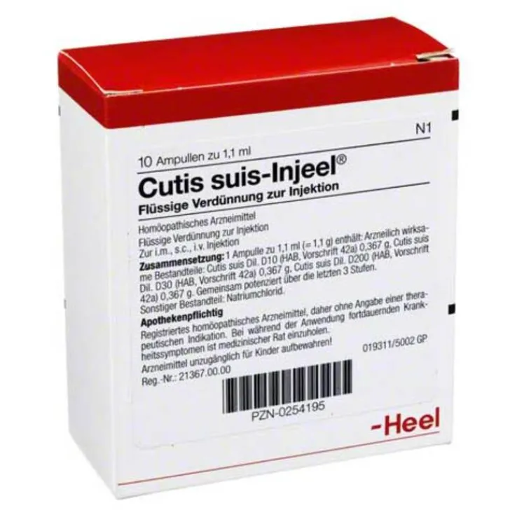 Cutis suis Injeel Ampullen, 10 St