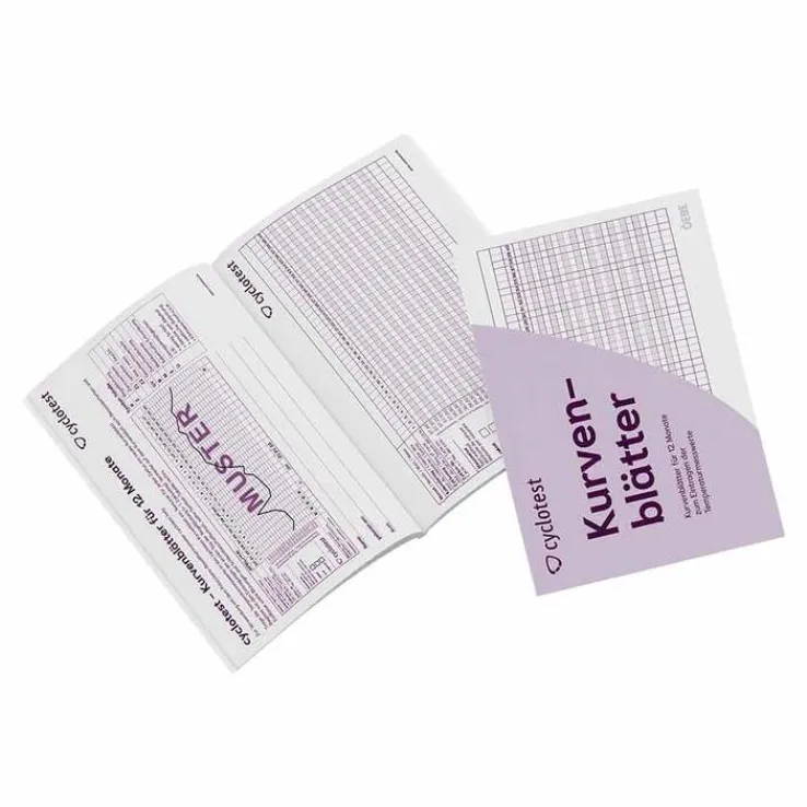 Cyclotest Kurvenblätter für Fruchtbarkeitsprofil, 1 P