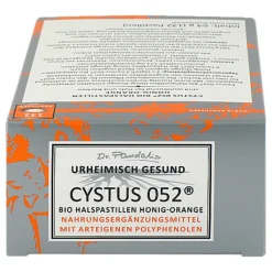 Cystus 052 Bio Halspastillen Honig Orange, 132 St