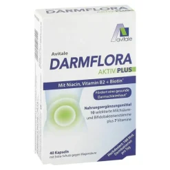 Darmflora Aktiv Plus 100 Mrd.Bakterien + 7 Vitamine, 40 St Bakterienkulturen