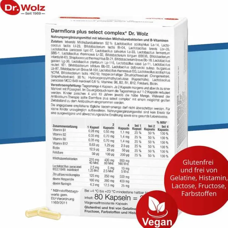 Darmflora plus select complex magensaftresistent Kapseln, 80 St