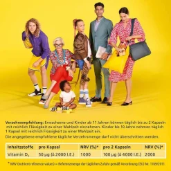 Discount Dekristolvit D3 2000 I.E. pflanzlich Kapseln, 120 St