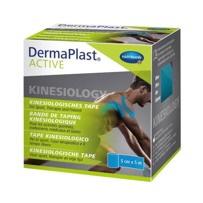 Discount Dermaplast Active Kinesiology Tape 5 cmx5 m blau, 1 St