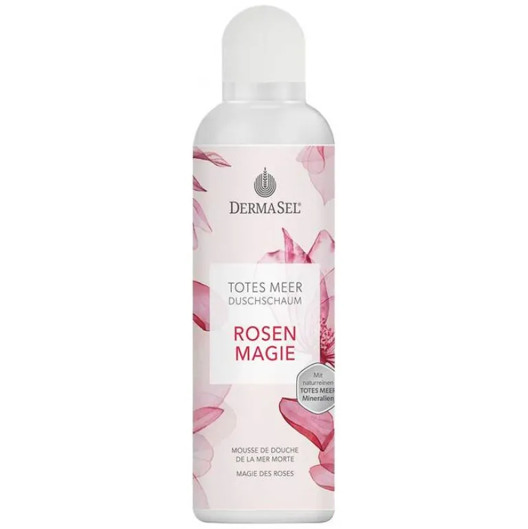 Clearance Dermasel Totes Meer Duschschaum Rosen Magie, 200 ml