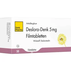 Discount Deslora- 5 mg Filmtabletten, 50 St Desloratadin|Allergie Tabletten