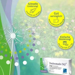 New Deslorain ® 5 mg Filmtabletten, 100 St Desloratadin|Allergie Tabletten