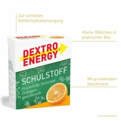 Schulstoff Orange Täfelchen, 50 g Traubenzucker