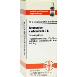 DHU Ammonium carbonicum C 6 Globuli, 10 g