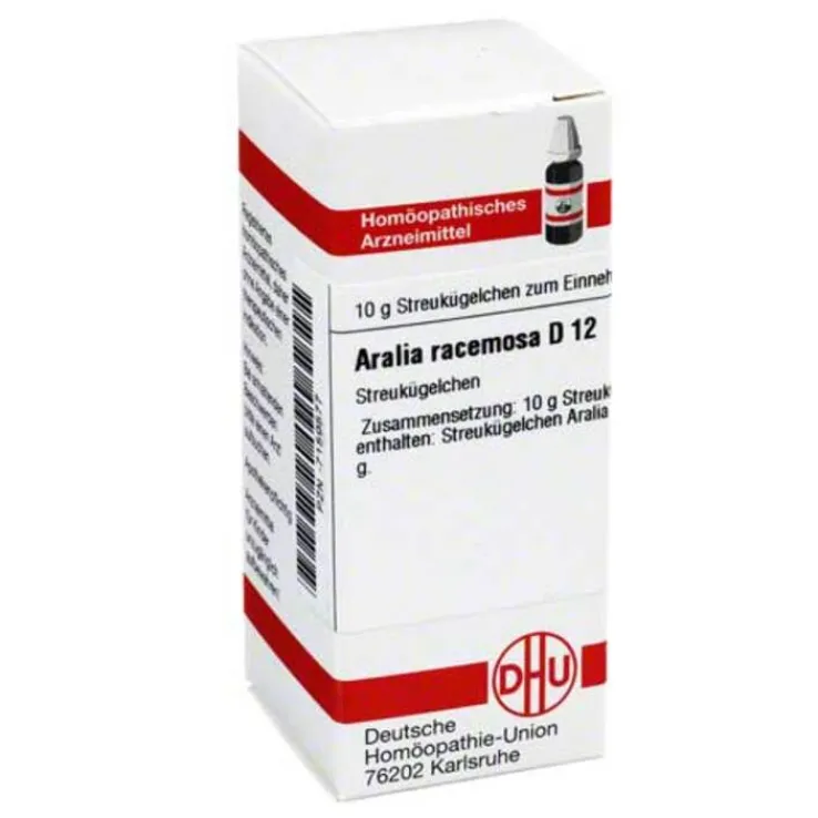 DHU Aralia racemosa D 12 Globuli, 10 g