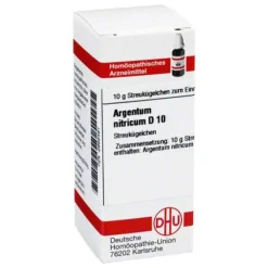 DHU Argentum nitricum D 10 Globuli, 10 g
