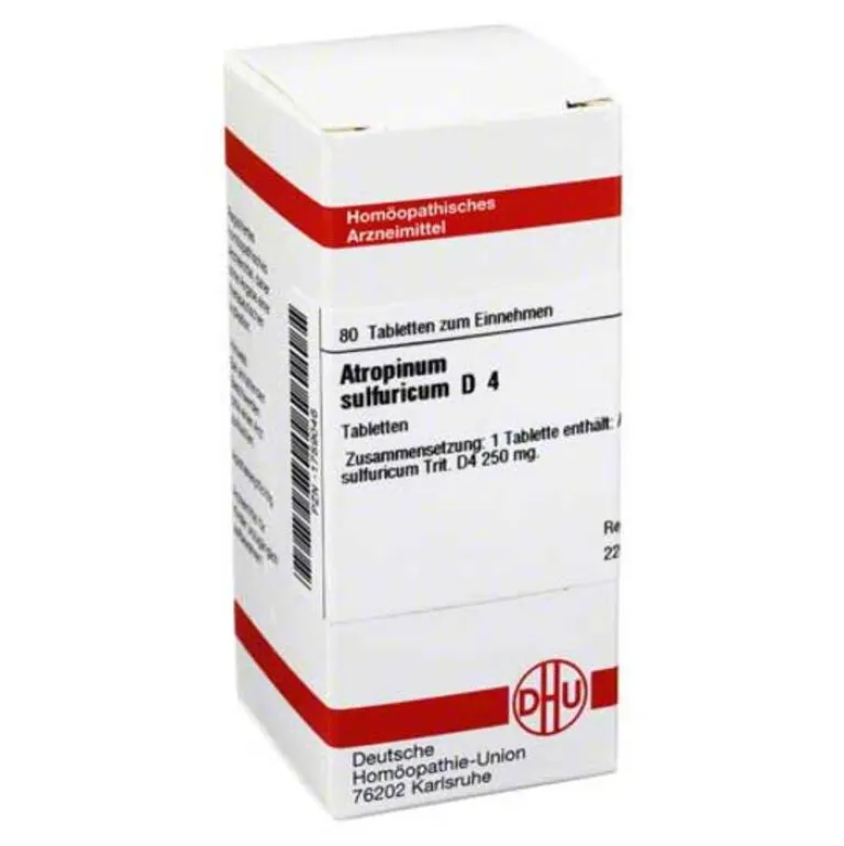 Outlet DHU Atropinum sulfuricum D 4 Tabletten, 80 St